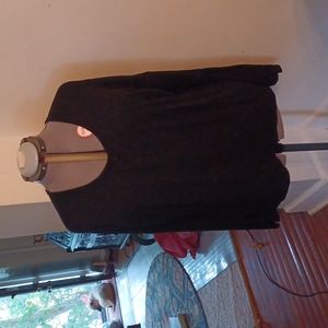 Black light-weight knit sweater